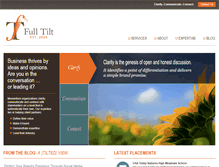 Tablet Screenshot of fulltiltconsulting.com